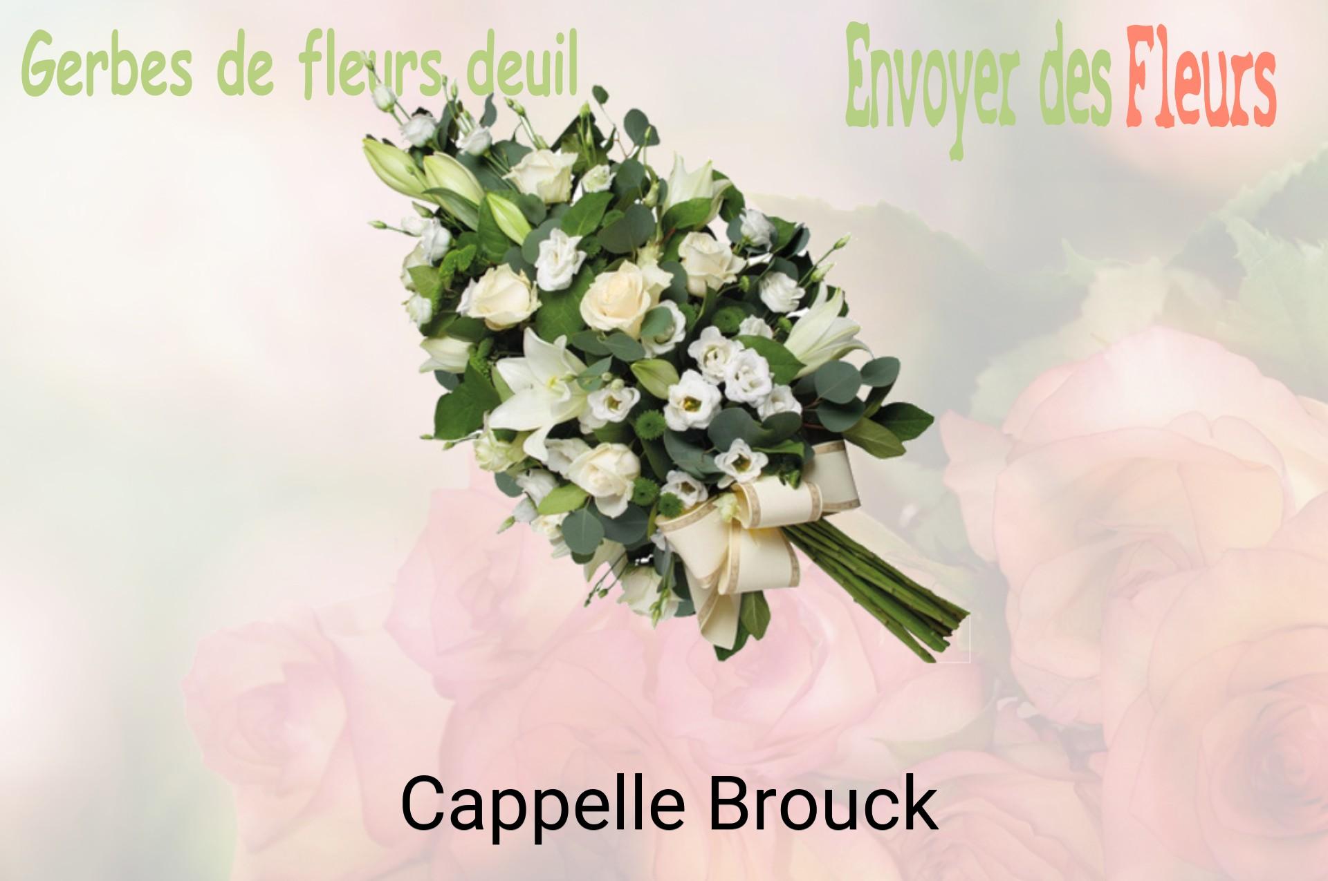 Gerbe de fleurs de deuil livrée à Cappelle-Brouck